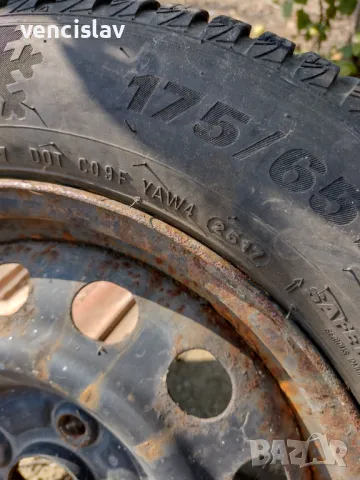 Продавам четири броя джанти със зимни гуми , снимка 7 - Гуми и джанти - 47329733