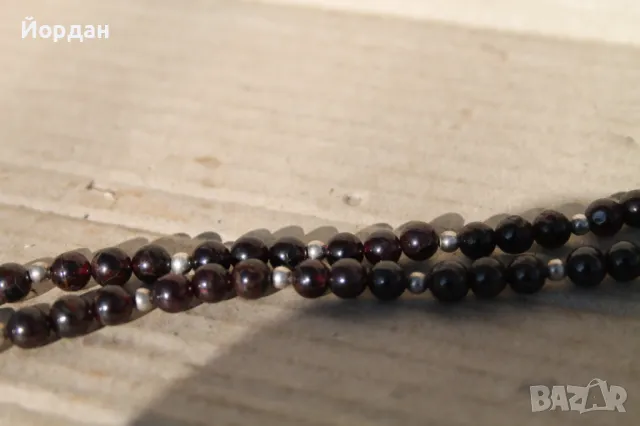 Колие от сребро и гранат, снимка 10 - Колиета, медальони, синджири - 49085057