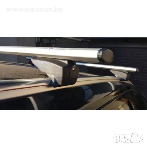 Алуминиеви греди багажник MENABO Lince XL за плътен рейлинг 135см, снимка 4 - Аксесоари и консумативи - 47460348