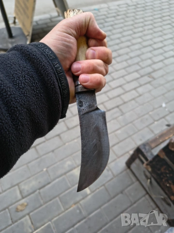 Дамасков нож уникат, снимка 8 - Ножове - 53022060