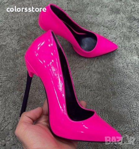 Обувки на ток - циклама лак - 6060