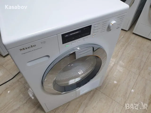 9кг - Пара - Подсветка - Miele Сушилня с термопомпа Миеле 12м Гаранция, снимка 2 - Сушилни - 55908391
