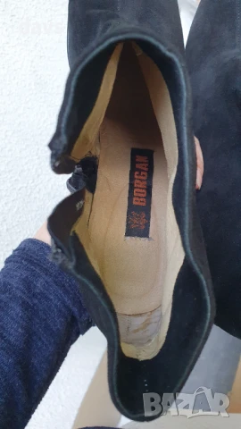 Боти - естествен велур - като нови, снимка 16 - Дамски боти - 50490318