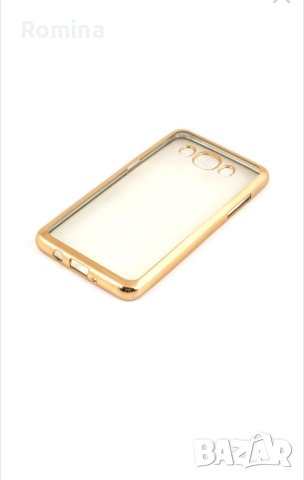 Силиконов (TPU) калъф за Samsung Galaxy A5 (прозрачен-златист)