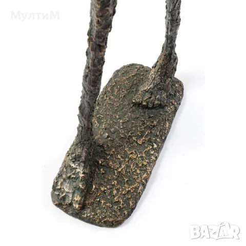 Ръчно изработена дизайнерска статуетка  Kare Design Art Man Bronze 79см., снимка 5 - Статуетки - 48350123