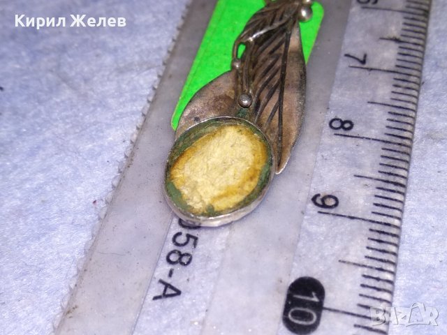 СТАРА СРЕБЪРНА ФЛОРАЛНА АР НУВО ОБЕЦА с ГНЕЗДО За ВГРАЖДАНЕ на СКЪПОЦЕНЕН КАМЪК 13909, снимка 10 - Антикварни и старинни предмети - 40532321