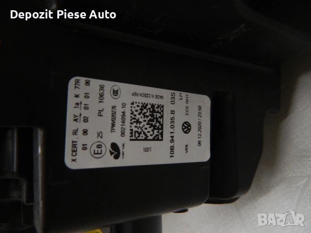 Ляв фар VW ID3 FULL LED IQ LIGHT, 2019, 2020, 2021, 2022, 2023 - 10B941035B, снимка 4 - Части - 51924797