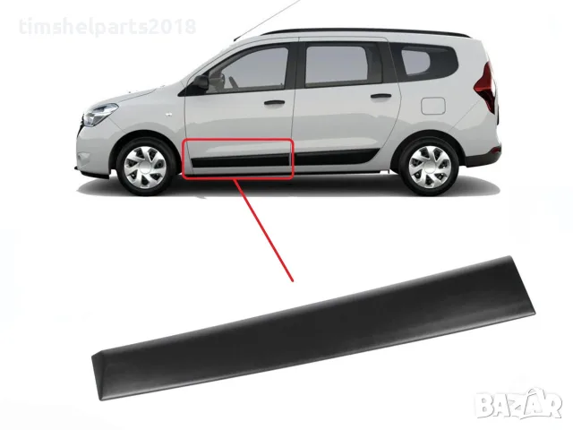 Покривна защитна лайстна, предна врата за Dacia LODGY Шофьорска страна