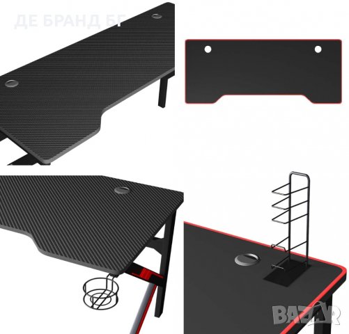 Геймърско бюро с аксесоари LJ-1909-160ALL, снимка 7 - Бюра - 35146839