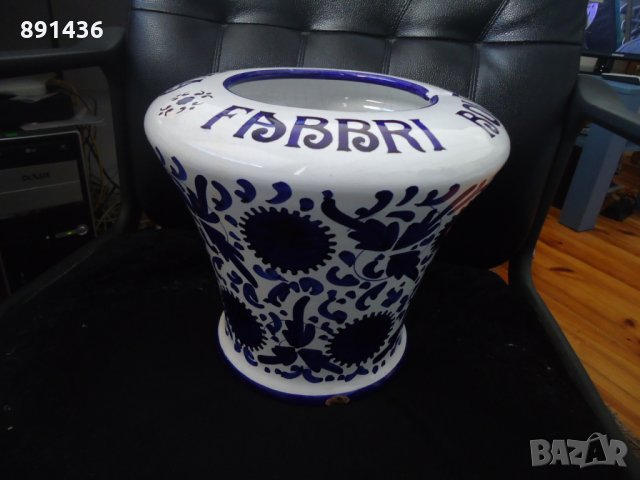 Стара оригинална италианска саксия или ваза  FABBRI, снимка 2 - Вази - 30290238