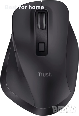 Ергономична вертикална мишка Trust Bayo – Безжична, акумулаторна, за здрави китки