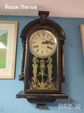 Античен стенен часовник CROWN – 31 Day (работещ)