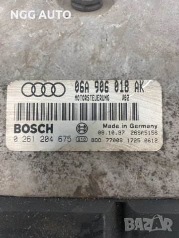 Компютър Двигател BOSCH, 0 261 204 675, 06A 906 018 AK, Audi A3 1.8 8L1, снимка 2 - Части - 40880175