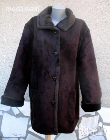 3XL+ Ново  „кожено” палто , снимка 2 - Палта, манта - 52877159