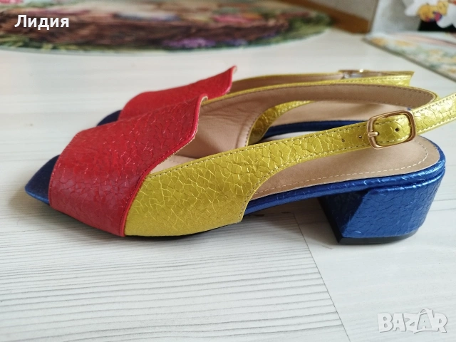 шарени дамски стилни сандали, снимка 3 - Сандали - 54211886