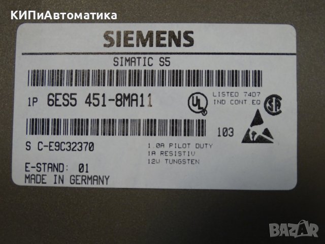 модул електронен Siemens 6ES5 451-8МА11, снимка 7 - Резервни части за машини - 36936937