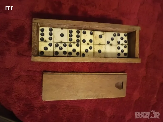 Старо домино от кост и абанос