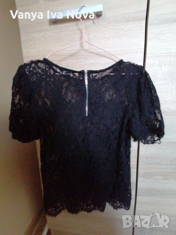 New Look дантелена блузка, снимка 3 - Тениски - 29429868
