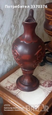 Немска ваза/стомна с богат релеф, снимка 3 - Вази - 53174035