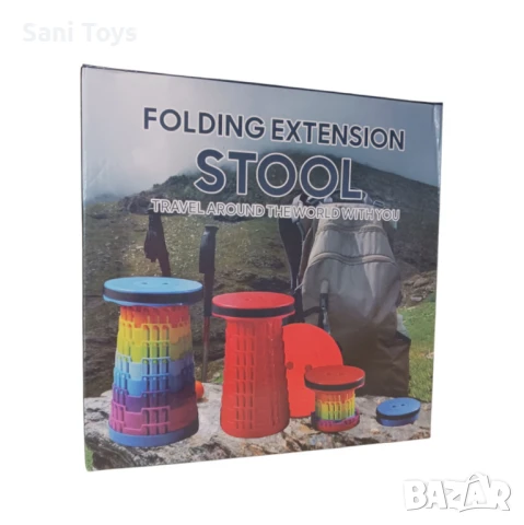 Сгъваем телескопичен стол, снимка 4 - Къмпинг мебели - 44668739