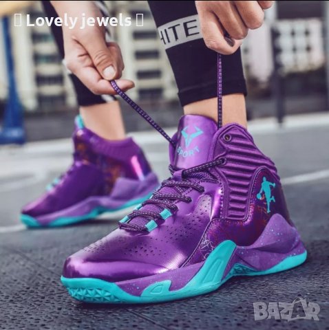 Маратонки лилави с тюркоаз дамски, снимка 2 - Маратонки - 39204081