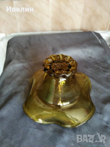 стара стъклена купа,бонбониера арт деко, снимка 4 - Антикварни и старинни предмети - 29638137