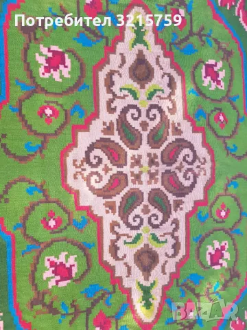 19век, тетевенски голям вълнен килим, рядък ,3.50 х 2.60м., снимка 14 - Антикварни и старинни предмети - 47905129