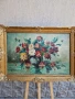Натюрморт огромен масло автор рамка платно, снимка 3