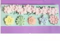Много красиви цветя и ивица борд кант силиконов молд форма за украса торта сладки с фондан мъфини, снимка 4