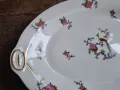 порцеланово елипсовидно плато с цветя и райски птици Limoges 8/2, снимка 4