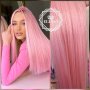 Професионален Модел Снопчета за Прикачане Ариел Права Косичка Водопад - Цвят Розов Barbie КОД АН195, снимка 1 - Аксесоари за коса - 42024680