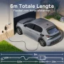 Зарядно за електрически автомобили 3.7kW 6m Кабел за зареждане на електрически автомобили тип 2, снимка 7