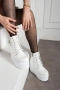 Боти на платформа - бяла кожа - BML50 , снимка 2