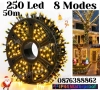 Светещ Коледен Гирлянд 50м. с 250 Диода Топла Светлина Коледна Украса, снимка 1