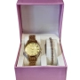 Луксозен дамски часовник с елегантна гривна – стил и изящество в една кутия, снимка 9