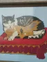 Ръчно изработен гоблен котка , снимка 7
