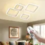 LED Таванна Лампа 24W с 4 Пръстена – Димируема, 3000K–6500K, с Дистанционно – Бяла, снимка 2