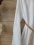 Бяла дълга риза памучна материя Размер М , снимка 4
