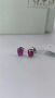 Сребърни обеци с рубин., снимка 7