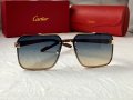 Cartier висок клас мъжки слънчеви очила с дървени дръжки, снимка 4