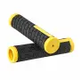 Черно жълти велосипедни дръжки 132 mm с отвор 21 mm, снимка 1