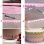 4 бр Зиг заг вълнички къдрици пластмасови форми за оформяне борд кант декор торта, снимка 3