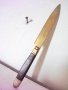 Стар месингов нож за писма, снимка 1 - Антикварни и старинни предмети - 30530880