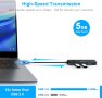 USB 3.0 хъб, Beikell USB хъб за данни 4 порта ултра тънък високоскоростен за Macbook, Mac Pro/Mini, снимка 6