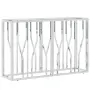 vidaXL Конзолна маса 110x30x70 cм неръждаема стомана и стъкло, снимка 1