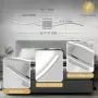 Модерни LED аплици за стена 28W 6000K, 81,3 см, снимка 6