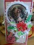 Картичка с място за шоколад подарък за Рождество Христово и Нова година