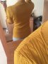 Пуловер плътен цвят горчица и куркума, снимка 3