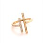 Златен дамски пръстен 2,25гр. размер:58 14кр. проба:585 модел:16559-3, снимка 1 - Пръстени - 40606001