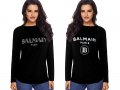  Дамска блуза тениска BALMAIN Paris принт Модели,ветове и размери , снимка 2